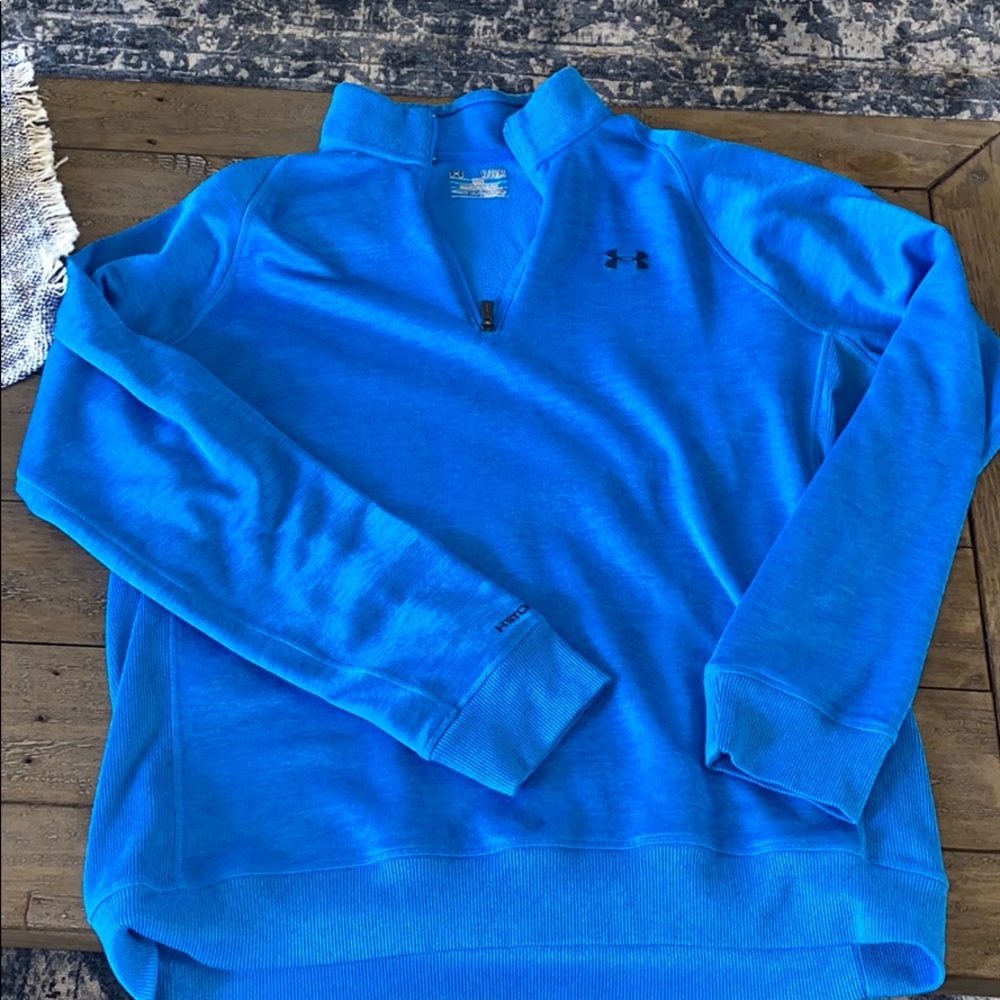 SOLD_Bright Blue Under Armour quarter zip